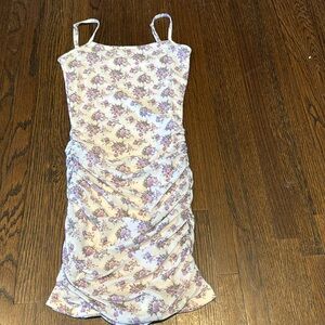 Katie J NYC Floral Casual Dress - Purple and White